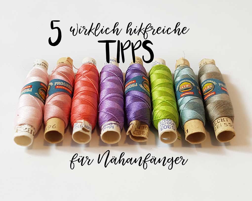 5 wirklich hilfreiche Tipps für Nähanfänger Titel - www.chaosmitstil.de